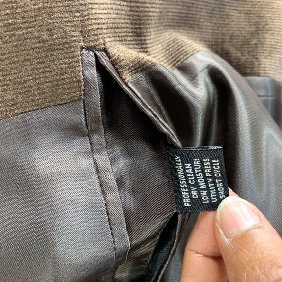 NEW Jos A Bank Blazer Mens 46 L Long‎ Brown Corduroy Sport Coat Jacket Lyocell * - Picture 9 of 12